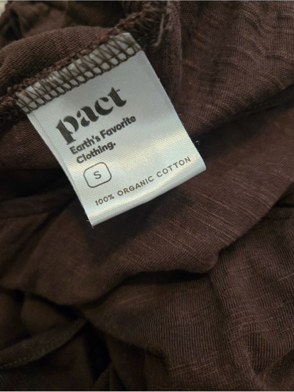 Pact organic cotton jumpsuit brown small - Picture 2 of 7